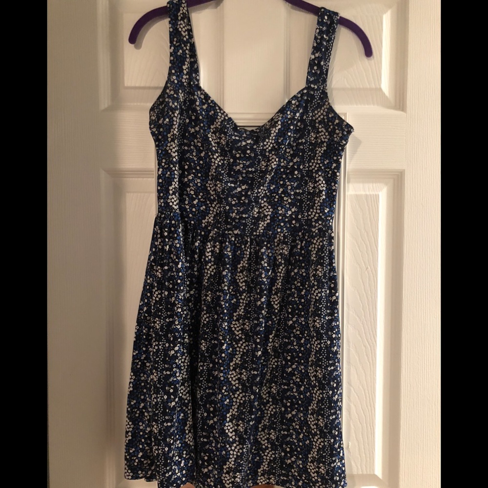Blue floral sundress